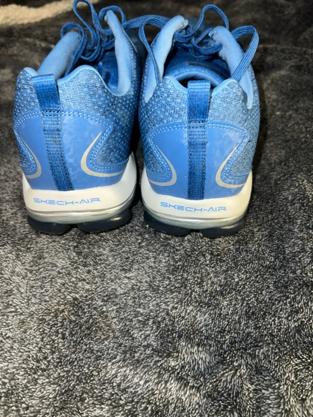 Skechers Skech-Air Light Blue Knit Lace-Up Sneakers - Picture 5 of 5